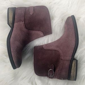 Treasure & Bond Madison Purple Suede Ankle Boots
